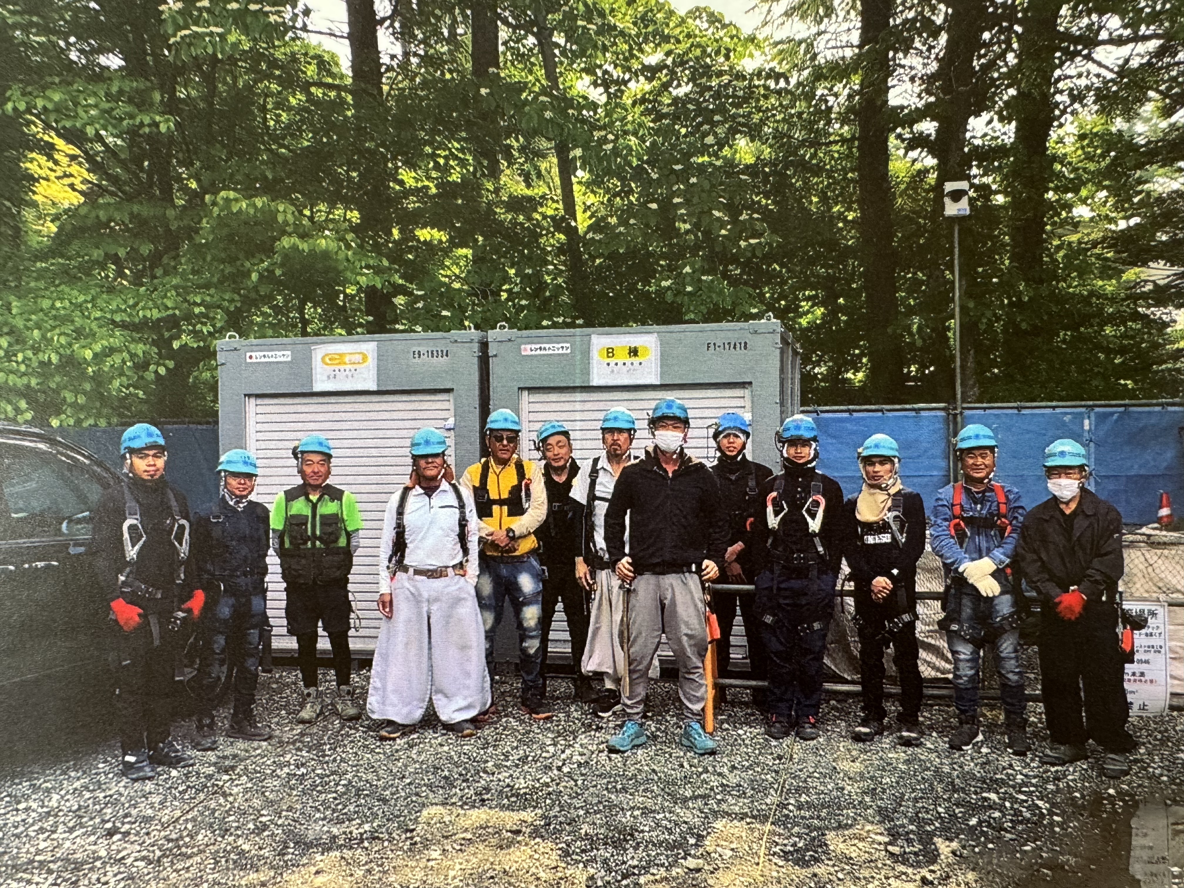 立花建設の現場（集合写真）
